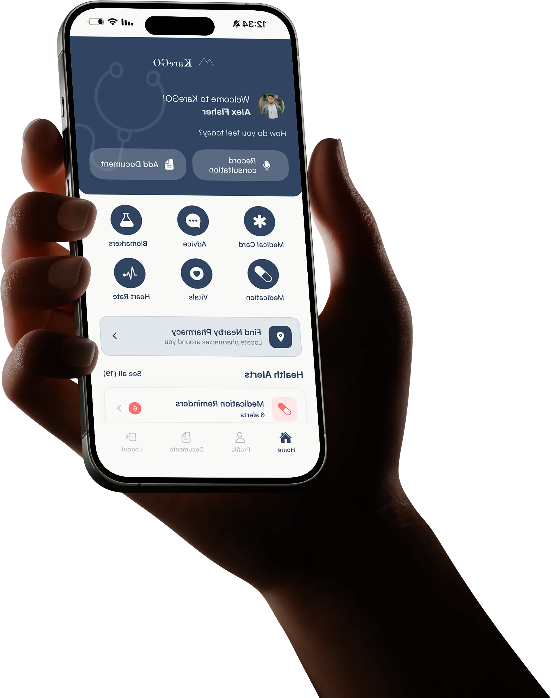 KareGO app showing a plain-language summary of a doctor's appointment